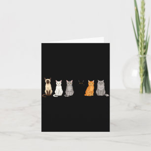Cute Cartoon Cats For Cat Lovers Funny Cat Breed Card