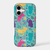Cute cartoon cats pattern