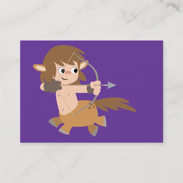 Cute Cartoon Centaur  ACEO- Business Card (Front)