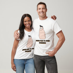 Cute Cartoon Character With Smile T-Shirt