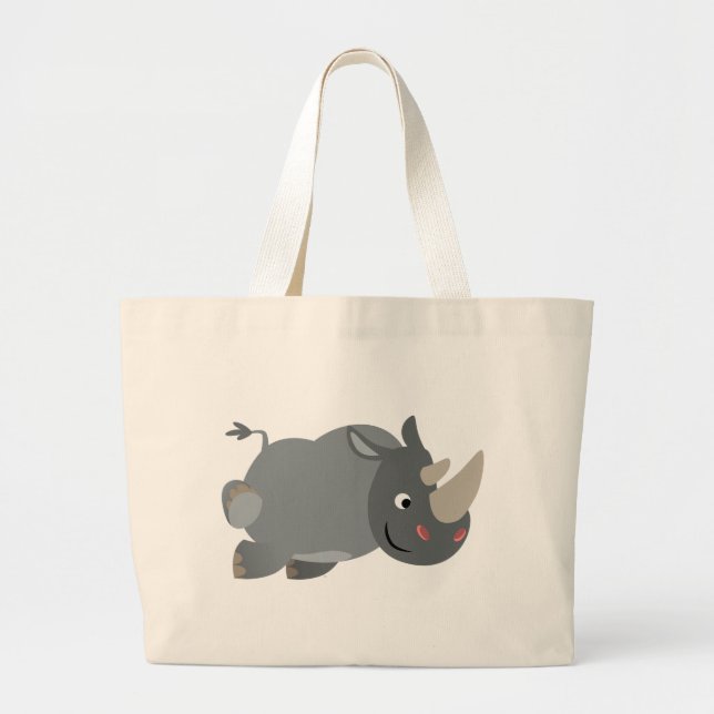 Cute Cartoon Charging Rhino Bag (Front)