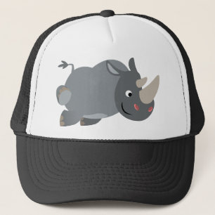Cute Cartoon Charging Rhino Hat