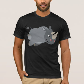 Cute Cartoon Charging Rhino T-Shirt