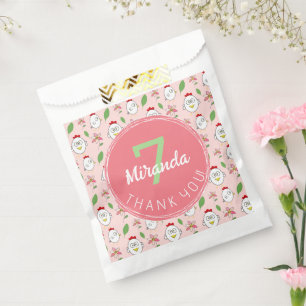 Cute Cartoon Chicken Illustration Favour Bags