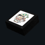 Cute Cartoon Christmas Elf Sleeping in a Tea Cup Gift Box<br><div class="desc">Vintage illustration cartoon Christmas holiday clipart featuring an elf asleep in a large tea cup. This cute little boy elf is wearing a striped hat with a fuzzball on the end and pointy shoes. The word Noel written on the side.</div>