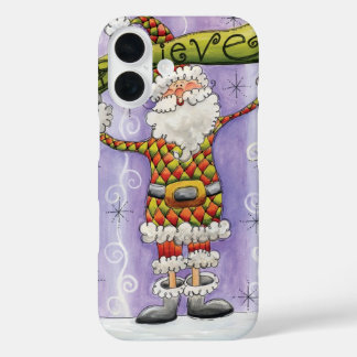 Cute Cartoon Christmas, I Believe in Santa Claus iPhone 16 Case