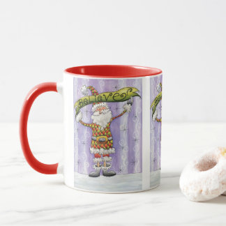 Cute Cartoon Christmas, I Believe in Santa Claus Mug