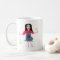 cute cartoon cleaning lady big face mug