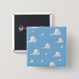 Cute cartoon cloud pattern 15 cm square badge