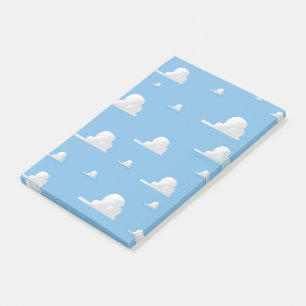 Cute cartoon cloud pattern post-it notes