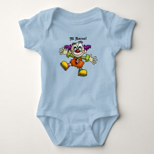 Cute Cartoon Clown Looking for Baby Hugs Bodysuit