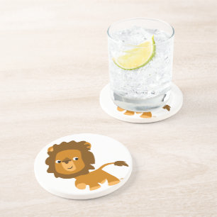 Cute Cartoon Content Lion Coaster