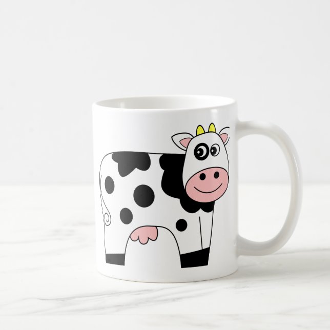 Cute Cartoon Cow Coffee Mug (Right)