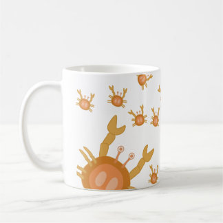 cute cartoon crabs coffee mug