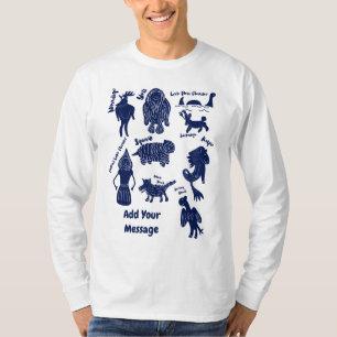 Cute Cartoon Cryptids Guide Custom Graphic T-Shirt