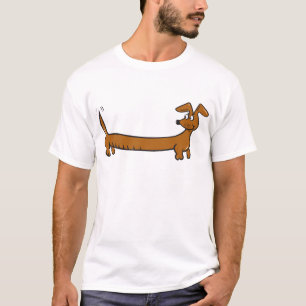 Cute Cartoon Dacjshund T-Shirt