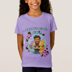 cute cartoon daddy daughter shirt