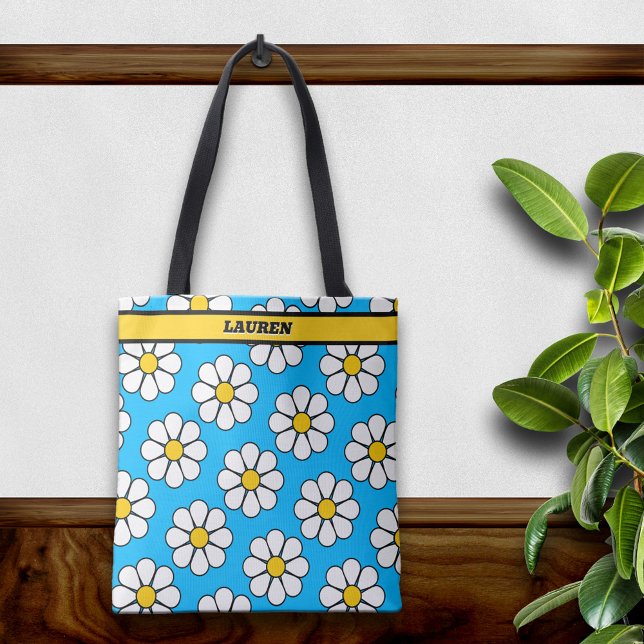 Cute Cartoon Daisy Tote Bag (Creator Uploaded)