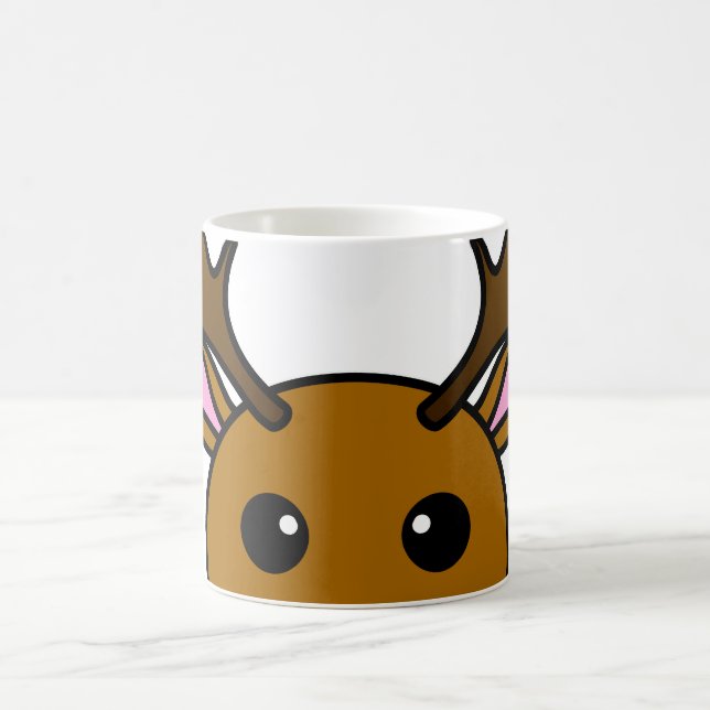 Cute Cartoon Deer Coffee Mug (Center)