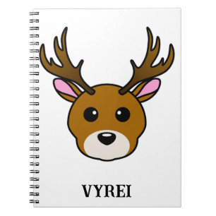 Cute Cartoon Deer Notebook