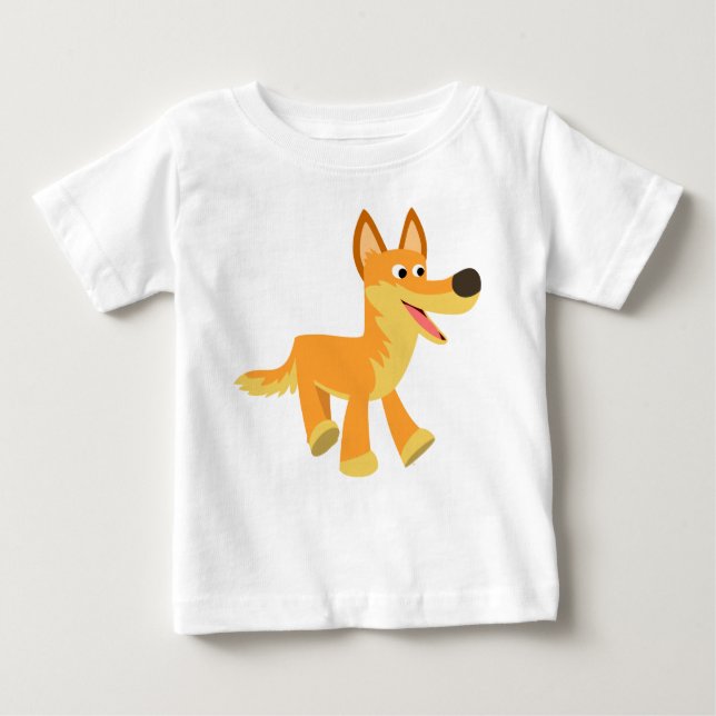 Cute Cartoon Dingo Baby T-Shirt (Front)