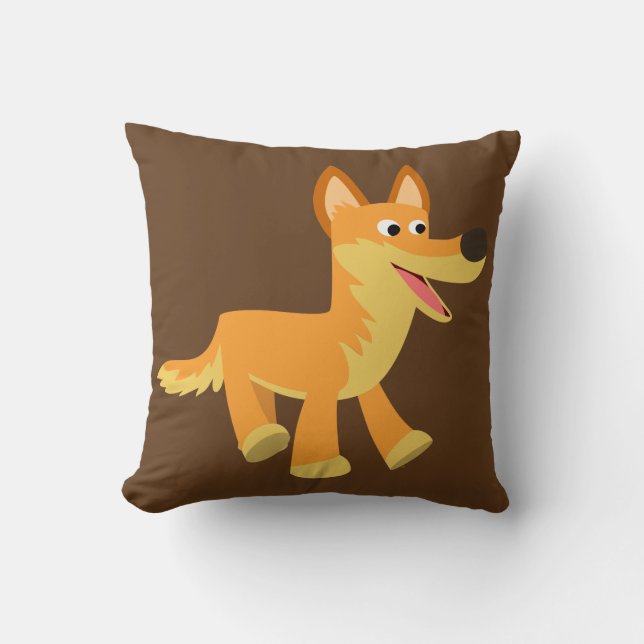 Cute Cartoon Dingo Cushion (Front)