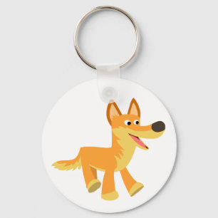 Cute Cartoon Dingo Keychain