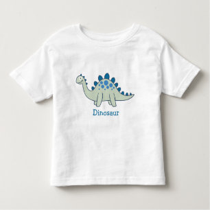 Cute Cartoon Dinosaur Animal Boys Blue Green Fun Toddler T-Shirt