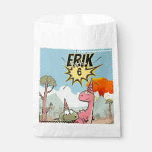 Cute Cartoon Dinosaur Birthday Favour Bags