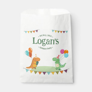 Cute Cartoon Dinosaur Birthday Party Favour Bags