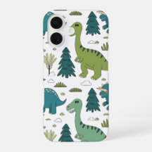 Cute Cartoon Dinosaur Forest Pattern Phone Case