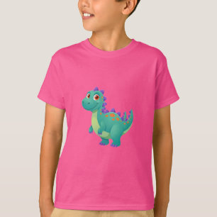 Cute Cartoon Dinosaur – Funny Adorable Dino Design T-Shirt