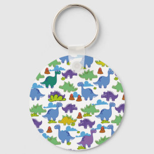 Cute Cartoon Dinosaurs Key Ring