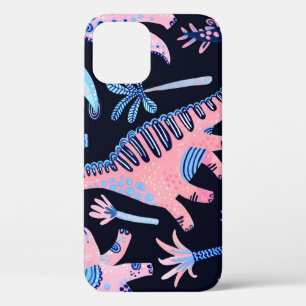 Cute cartoon dinosaurs pattern. iPhone 12 case
