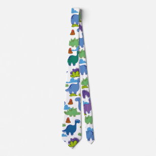 Cute Cartoon Dinosaurs Tie