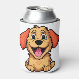 Cute cartoon dog 3 can cooler