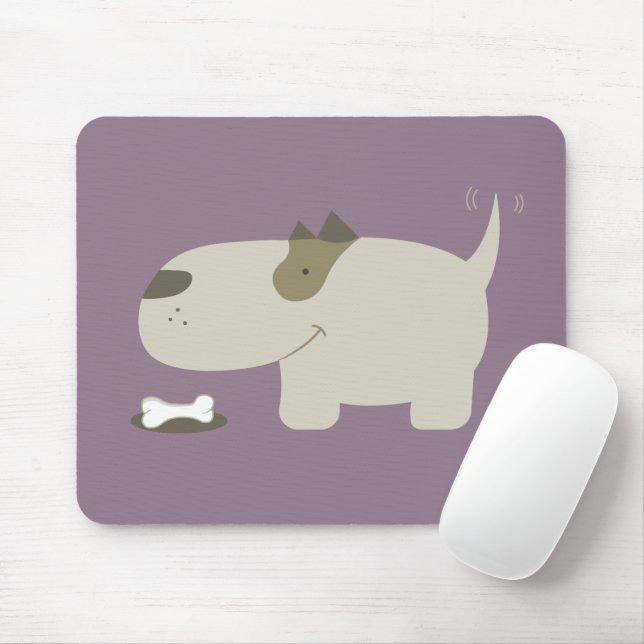 Cute Cartoon Dog Bone Mouse Pad (With Mouse)