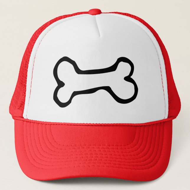 Cute Cartoon Dog Bone Trucker Hat (Front)