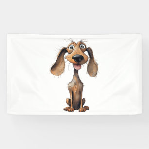 Cute Cartoon Dog Breed Art Collection Banner