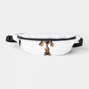 Cute Cartoon Dog Breed Art Collection  Bum Bags