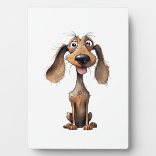 Cute Cartoon Dog Breed Art Collection Plaque