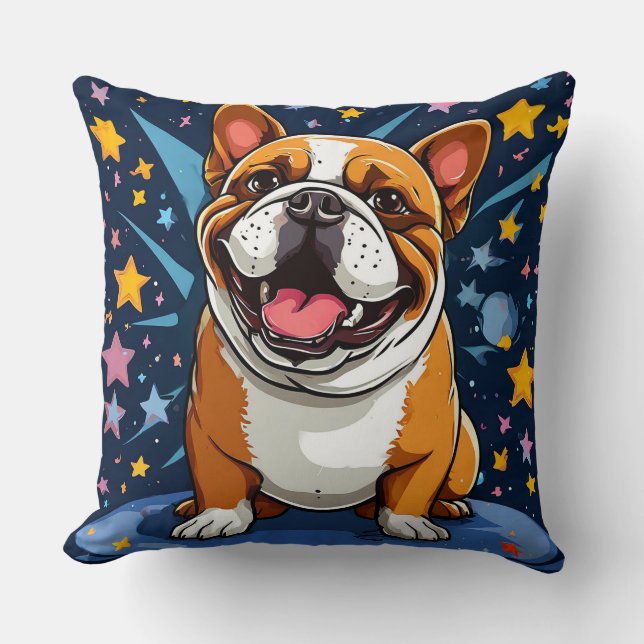 Cute cartoon dog cushion (Front)