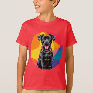 Cute Cartoon Dog Illustration T-Shirt