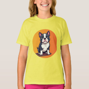 Cute Cartoon Dog Illustration T-Shirt