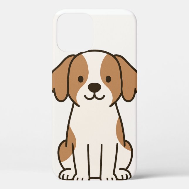 Cute Cartoon Dog iPhone Case (Back)