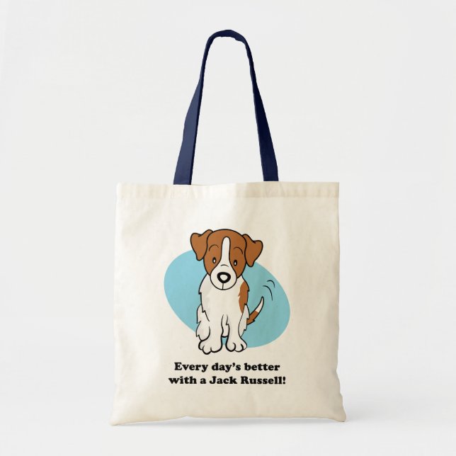 Cute Cartoon Dog Jack Russell Bag (Front)