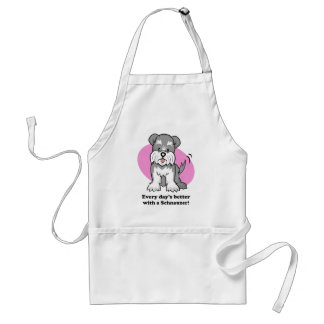 Cute Cartoon Dog Schnauzer Apron