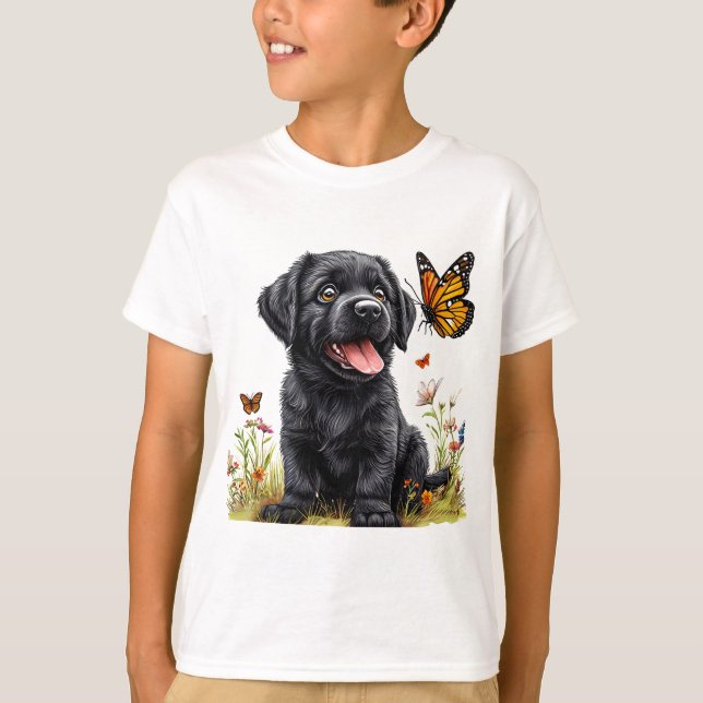 Cute Cartoon Dog T-Shirt (Front)