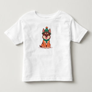 Cute Cartoon Dog Toddler T-Shirt