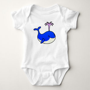 Cute cartoon dolphin 🌊 Adorable Newborn Gift 🎁 Baby Bodysuit